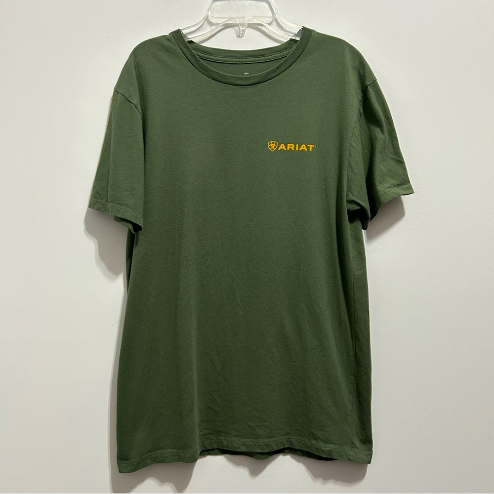 🔹Ariat for Buckle Men’s Cotton Green Tee